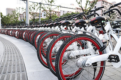 共享單車 城市風景線，鏡頭下的流動色彩與生活方式